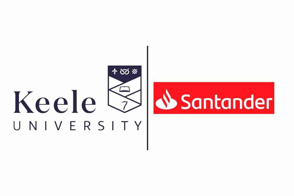 Keele University and Santander logo